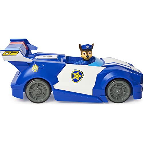 Pat PATROLA LA Protector - VEHICULO XL DE Chase - Coche de policía de la Patrulla Canina con Ruedas funcionales y Figura Chiot Chase - 6063425 - Juguete Infantil 3 años y +