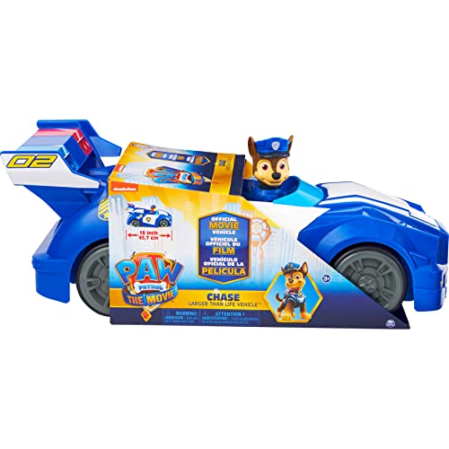 Pat PATROLA LA Protector - VEHICULO XL DE Chase - Coche de policía de la Patrulla Canina con Ruedas funcionales y Figura Chiot Chase - 6063425 - Juguete Infantil 3 años y +