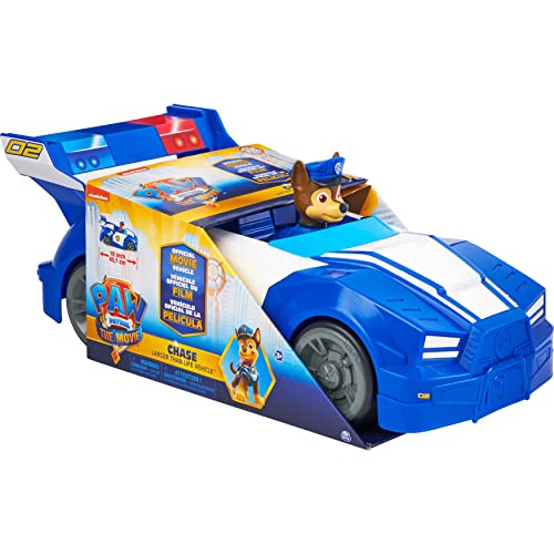 Pat PATROLA LA Protector - VEHICULO XL DE Chase - Coche de policía de la Patrulla Canina con Ruedas funcionales y Figura Chiot Chase - 6063425 - Juguete Infantil 3 años y +