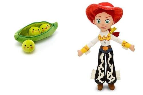 Peas In A Pod & Jessie Disney Toy Story - Juego de 2 puf de peluche suave