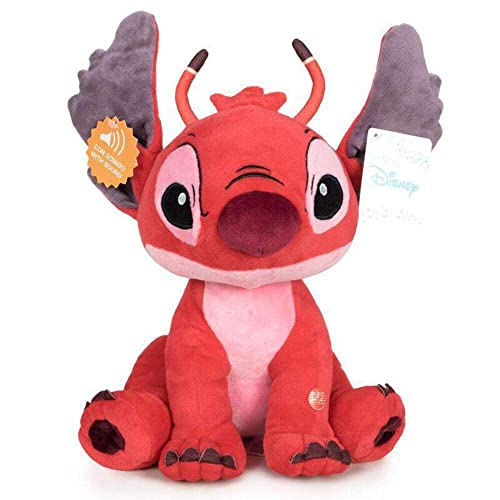 Peluche che habla Leroy red villain enemigo de Lilo y Stitch original de Disney