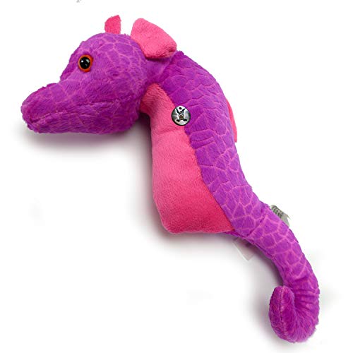 Peluche de caballito de mar, color rosa, 24 cm