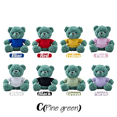 Peluche de Oso Lindo Personalizado de 25 cm, muñeco de Peluche con Nombre Personalizado, muñeco de Oso Colorido Suave, Juguetes de Navidad / año Nuevo Regalos para Amigos / Familia