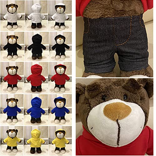 Peluche de Oso Lindo Personalizado de 28 cm, muñeco de Peluche con Nombre Personalizado, Oso Sonriente con Sudadera con Capucha, Juguetes de Navidad / año Nuevo, Regalos para Amigos y Familiares