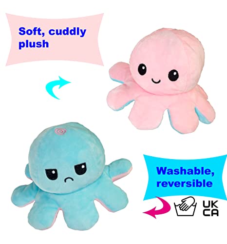 Peluche de pulpo reversible