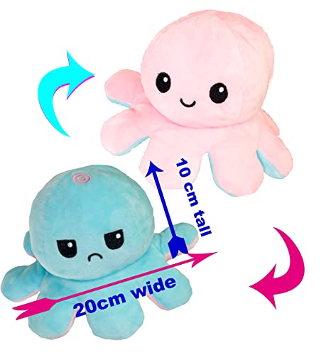 Peluche de pulpo reversible