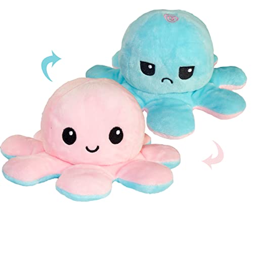 Peluche de pulpo reversible