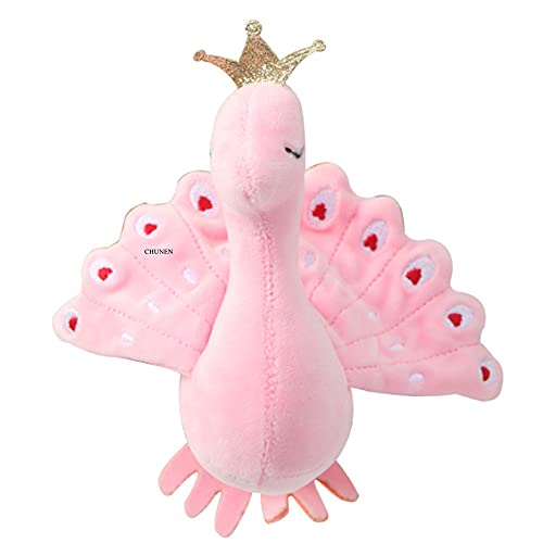 Peluche Peluche De Animal Pavo Real, 14 Cm Aprox. Muñeco De Peluche De Regalo Llavero