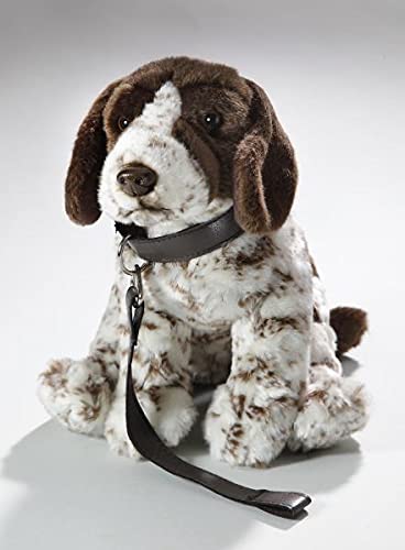 Peluche - Perro de Caza, Pointer Inglés con Correa (Felpa, 27cm) [Juguete] 2725