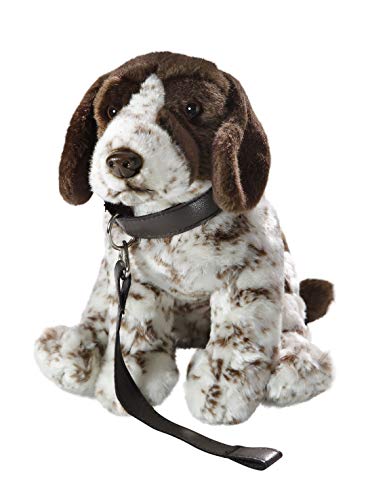 Peluche - Perro de Caza, Pointer Inglés con Correa (Felpa, 27cm) [Juguete] 2725