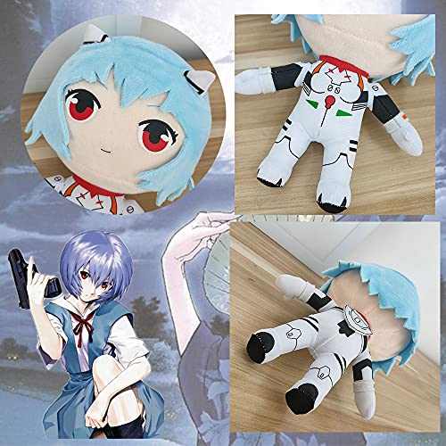 Peluche Rei Ayanami de 9 Pulgadas, muñeco de Peluche EVA, muñecos de Peluche encantadores para los fanáticos de Evangelion (Rei Ayanami)