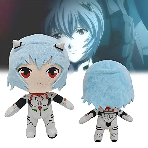 Peluche Rei Ayanami de 9 Pulgadas, muñeco de Peluche EVA, muñecos de Peluche encantadores para los fanáticos de Evangelion (Rei Ayanami)