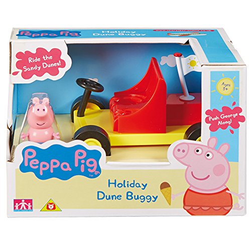 Peppa Pig - Vehículo de Vacaciones George, Color Amarillo (Bandai 05577)