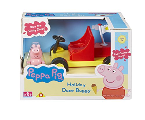 Peppa Pig - Vehículo de Vacaciones George, Color Amarillo (Bandai 05577)