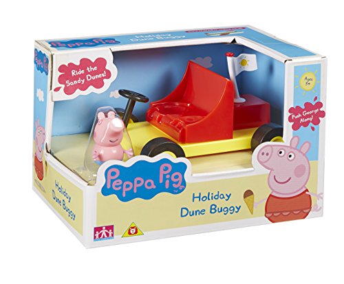 Peppa Pig - Vehículo de Vacaciones George, Color Amarillo (Bandai 05577)