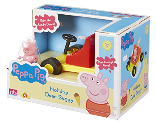 Peppa Pig - Vehículo de Vacaciones George, Color Amarillo (Bandai 05577)