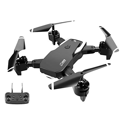 Perfeclan Dron S60 con cámara Dual 4K 1080P, Dron WiFi FPV para Adultos con cámara de Gran Angular 4K HD 2000Mah de Largo Tiempo de Vuelo Plegable RC Quadcopter - 1080P 1 Batería