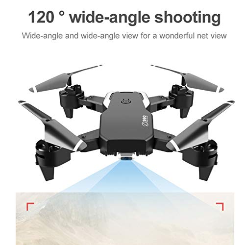 Perfeclan Dron S60 con cámara Dual 4K 1080P, Dron WiFi FPV para Adultos con cámara de Gran Angular 4K HD 2000Mah de Largo Tiempo de Vuelo Plegable RC Quadcopter - 1080P 1 Batería