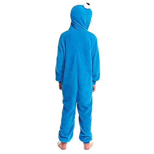 Pijamas Enteros de Animales Niñas y Niños Unisex【Tallas Infantiles 3 a 12 años】 Disfraz Monstruo Azul Mono Enterizo Carnaval Fiestas【Talla 7-9 años】