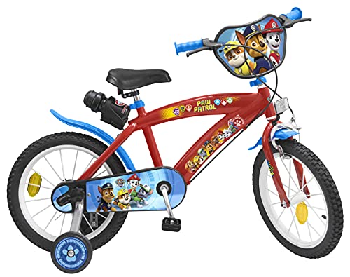 PIK and Roll Bici 16 LA PATROUILLA Canina Rojo 5-8 Anos