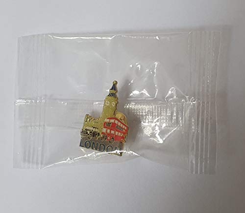 Pin de la Solapa de Londres - Big Ben Autobús Rojo y Taxi Negro / Insignia Metal y Esmalte / Routemaster Dos Pisos / Black Cab / Recuerdo Británico de Inglaterra Reino Unido