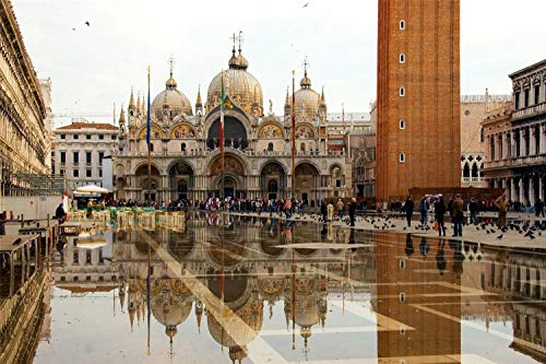 Pintura De Digital Para Niños Adultos, Bricolaje Para Adultos Venecia, Piazza San Marco, St. Pintura Al Óleo Sobre Lienzo Decoraciones Pinturas 40x50cm