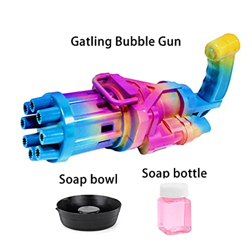 Pistola de burbujas Bubble Machine para niños, juguete genial para regalo, pistola de soplado automática, fuerte estanqueidad, juguete para verano, interior y exterior, bodas