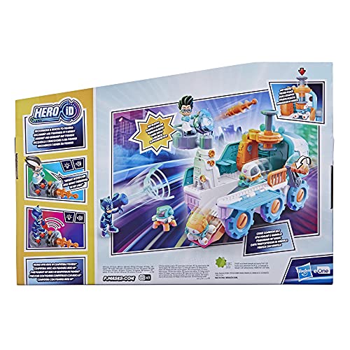 PJ Masks BOT Builder Juguete Preescolar, 2 en 1 vehículo Romeo y fábrica de Robots para niños a Partir de 3 años (Hasbro F2120)