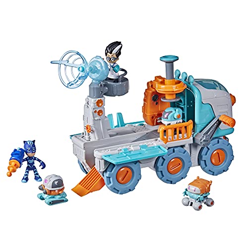 PJ Masks BOT Builder Juguete Preescolar, 2 en 1 vehículo Romeo y fábrica de Robots para niños a Partir de 3 años (Hasbro F2120)