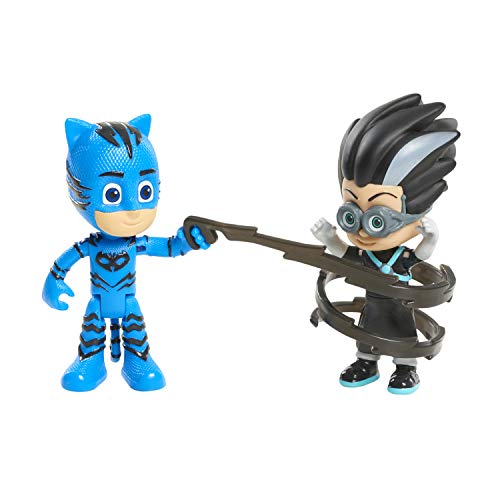 PJ Masks Juego de 2 Figuras – Serie 2 – Catboy & Romeo (Flair Leisure Products PJM65K00)