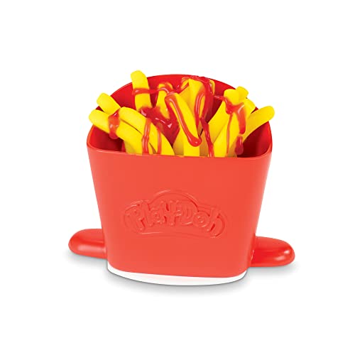 Play-Doh Kitchen Creations-Juego de Patatas Fritas en Espiral para niños a Partir de 3 años, no tóxico, Multicolor (Hasbro F13205L1)