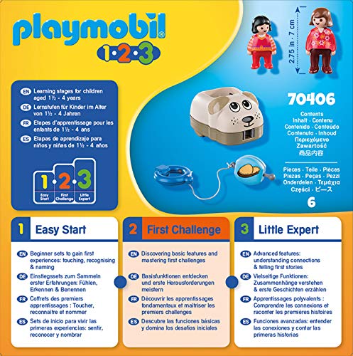 PLAYMOBIL 1.2.3 70406 Mi Perro, De 1,5 a 4 años