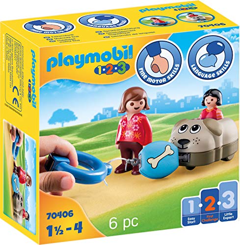 PLAYMOBIL 1.2.3 70406 Mi Perro, De 1,5 a 4 años