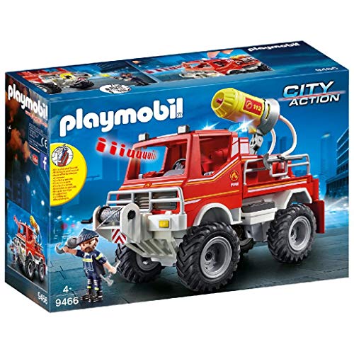 Playmobil City Action Todoterreno con Efectos De Luz Y Sonido, A Partir De 5 Años (9466) + City Action Bomberos con Bomba De Agua, A Partir De 5 Años (9468)