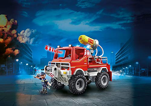 Playmobil City Action Todoterreno con Efectos De Luz Y Sonido, A Partir De 5 Años (9466) + City Action Bomberos con Bomba De Agua, A Partir De 5 Años (9468)