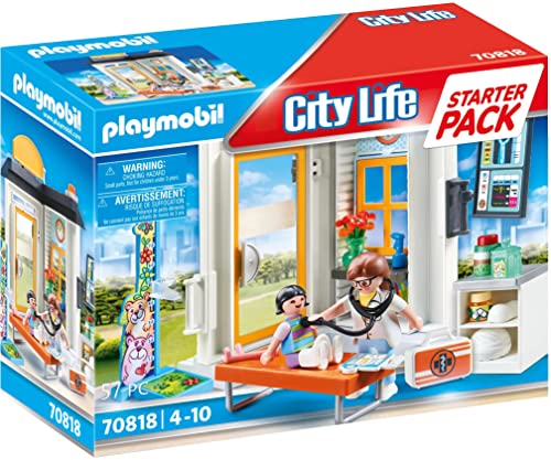 PLAYMOBIL - City Life, Starter Pack Pediatra, a Partir de 4 años