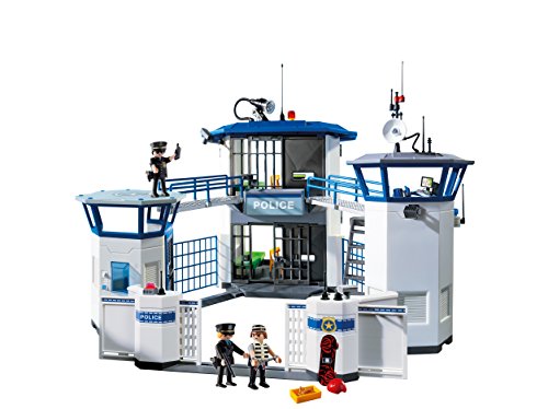 Playmobil Ciudad Acción Policial Cuartel General Con Prisión Edificio Conjunto 9131