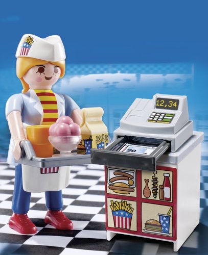 PLAYMOBIL Especiales Plus - Camarera con Caja registradora (5292)