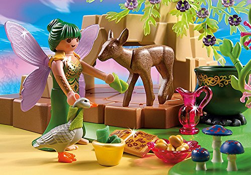 PLAYMOBIL Hadas - Hada de la Salud Elixia con Animal del Bosque, Juguete Educativo, Multicolor, 30 x 10 x 25 cm, (5447)