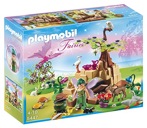 PLAYMOBIL Hadas - Hada de la Salud Elixia con Animal del Bosque, Juguete Educativo, Multicolor, 30 x 10 x 25 cm, (5447)