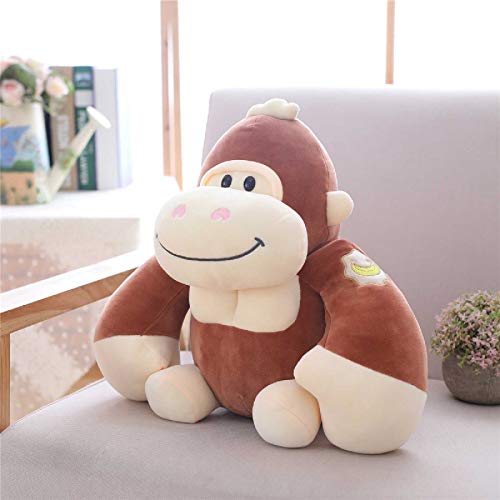 plkm Muñeca King Kong De Algodón Suave, Juguete De Felpar Orangután 28cm / marrón