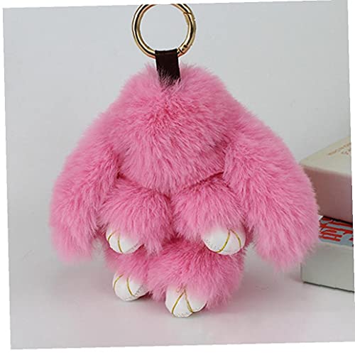 Pluff Llavero del Conejito Llaveros para Mujeres del Bolso Peluches Pom Pom Precioso Llavero