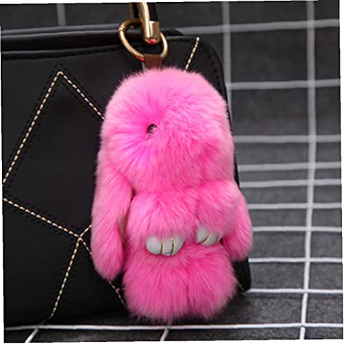 Pluff Llavero del Conejito Llaveros para Mujeres del Bolso Peluches Pom Pom Precioso Llavero