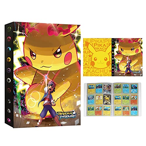 Pokemon - Álbum de tarjetas coleccionables para paquetes de álbum de recortes, cuaderno original para coleccionar tarjetas de pokemon, paquete grande, 432 unidades