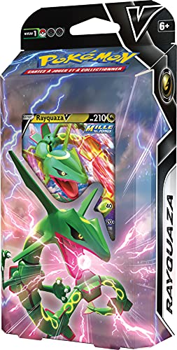 Pokemon Kit de iniciación (Rayquaza-V o Bruyverne-V) -Octubre 2021-Juego de Cartas coleccionables (Modelo Aleatorio) POKINI03B