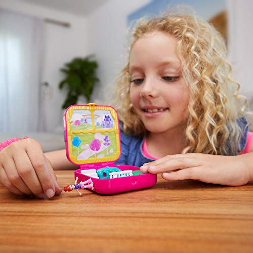 Polly Pocket Mundo Sorpresa Princesas, cofre de muñecas con accesorios (Mattel GDK80) , color/modelo surtido