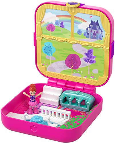 Polly Pocket Mundo Sorpresa Princesas, cofre de muñecas con accesorios (Mattel GDK80) , color/modelo surtido