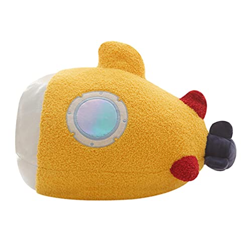 PRETYZOOM Almohada de Felpa Adorable Almohada de Dibujos Animados Submarino en Forma de Muñeca de Escritorio Simulación de Diseño Submarino de Peluche de Felpa Muñeca Sofá Cama Almohada