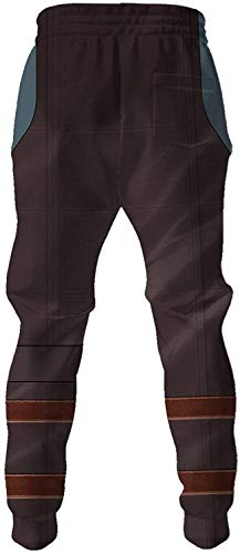 Primavera Cosplay Pantalones Mandalorian Din Djarin Pantalones TV Series impresión 3D Cosplay Pantalones Hombres Salón Atlético Pantalones Marrón Pantalones Cosplay Disfraces