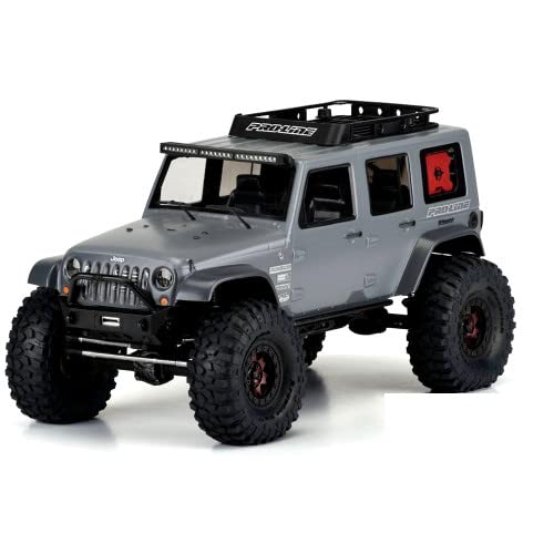 Pro-Line Jeep Wrangler Unlimited Rubicon Clear Body 3336-00 Axial SCX10 Honcho Decal Mask